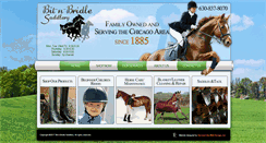 Desktop Screenshot of bitnbridlesaddlery.com