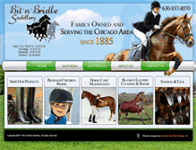 Tablet Screenshot of bitnbridlesaddlery.com